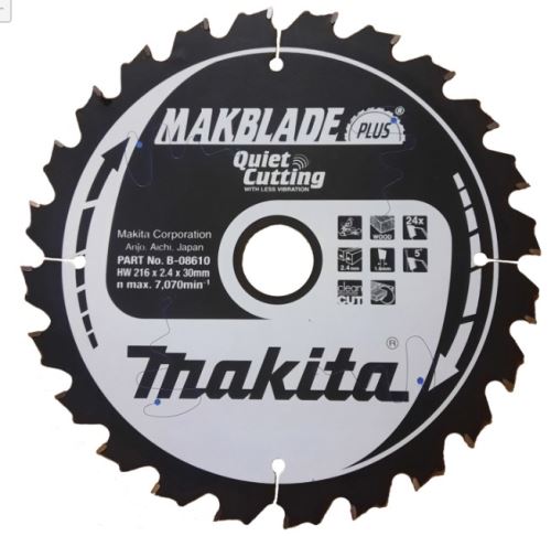 MAKITA pilový kotouč  216x30 24 Z dřevo =new B-32443