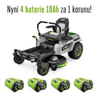 EGO AKU zahradní rider s nulovým poloměrem zatáčení EGO Z6