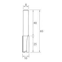 IGM M100 Drážkovací fréza - D10x25x65 S=8 HW (5)