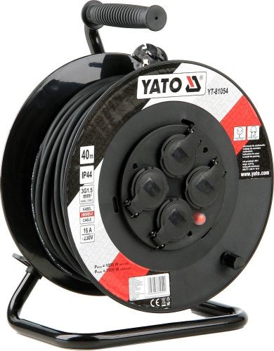 YATO YT-81054 Prodlužovák bubnový 4zásuvky IP44 16A  40 m