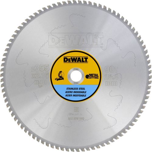 DeWALT DT1921 Pilový kotouč pro řezání kovu 355x25,4mm 70z EXTREME