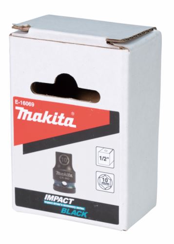 MAKITA klíč nástrčný 1/2", čtyřhran, IMPACT BLACK, 10mm