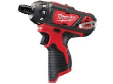 MILWAUKEE M12BD-0 aku rázový utahovák šroubovák 1/4"  bez aku a nabíječky