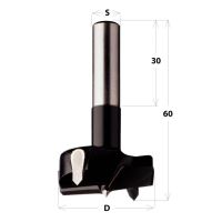 CMT C392 Sukovník HW pro horní frézky - D40 L60 S=8 (1)