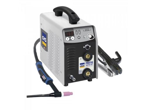 Invertorová svářečka TIG 160 DC - LIFT pro svařování metodou TIG a MMA s intuitivním digitálním displejem pro snadné nastavení parametrů. Invertor je od francouzské společnosti GYS.