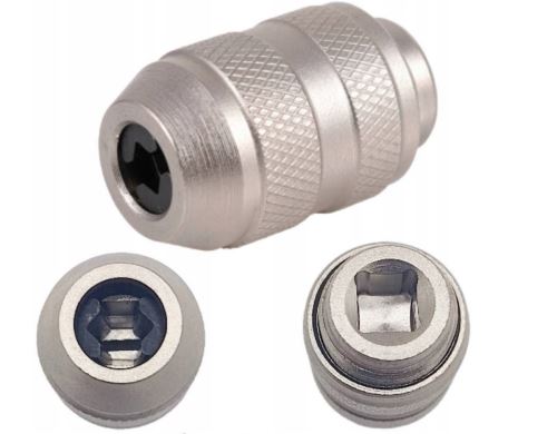 QUATROS  Nástavec na závitníky M5-M12, adaptér na ráčnu 3/8"
