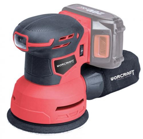 WORCRAFT Aku excentrická bruska 125mm 20V CRS-S20Li bez baterie a nabíječky