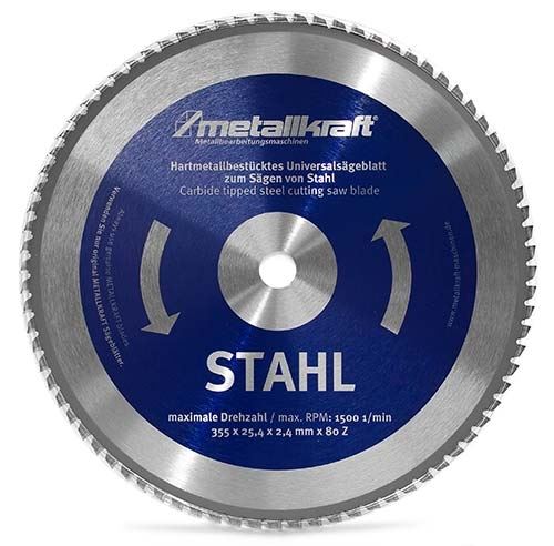 Metallkraft  Pilový kotouč na ocel ø 355 mm