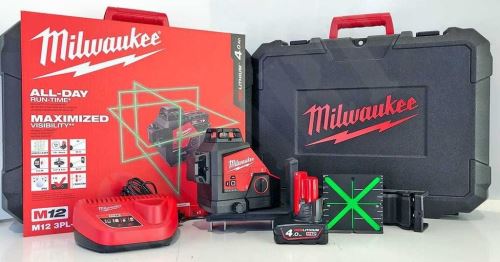 MILWAUKEE M12 3PL-401C Křížový laser 3 osy 4933478102
