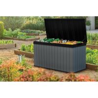 KETER 17211696GRY DARWIN 570L Zahradní úložný box 142,5 x 65,3 x 78,2 cm, šedý 252670 (1)