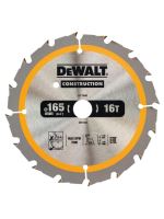 DEWALT DT1948 Pilový kotouč na dřevo CONSTRUCTION 165 x 20 mm, 16 zubů