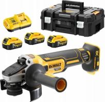 DEWALT DCG405P3 aku úhlová bruska 18V XR 125mm 3x5Ah v kufru TSTAK