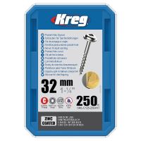 Kreg Zinc Maxi-Loc Šrouby pro skryté spoje - 32 mm, hrubý závit, 250 ks Kreg Zinc Maxi-Loc Šrouby pro skryté spoje - 32 mm, hrubý závit, 250 ks