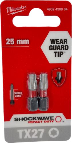 MILWAUKEE Šroubovací bity ShW TX27 25mm - 2ks 4932430884