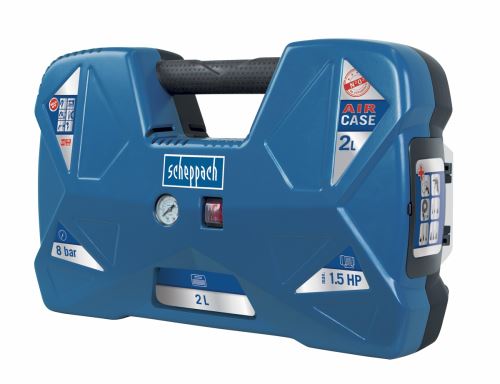 SCHEPPACH AIR CASE Kompresor bezolejový s objemem vzdušníku 2litry 5906118901