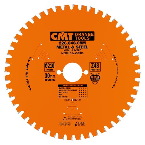 CMT Industrial Pilový kotouč na železo - D355x2,2 d25,4 Z72 HW