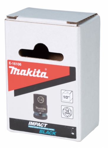 MAKITA klíč nástrčný 1/2", čtyřhran, IMPACT BLACK, 14mm