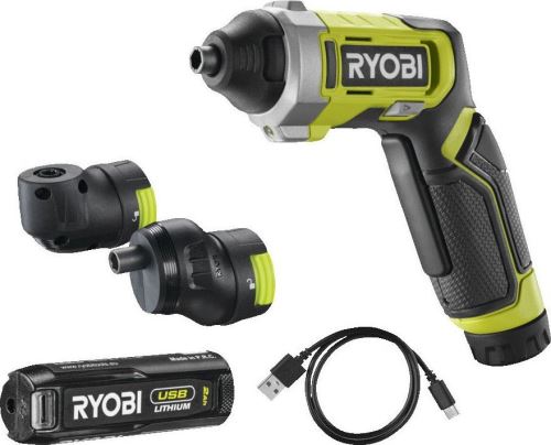 RYOBI RSD4-120TA2 aku šroubovák s výměnné nástavce 4V USB 5133006211