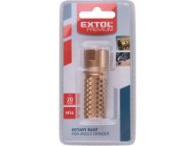 EXTOL PREMIUM  Rotační rašple na dřevo, válcová 20mm, závit M14 pro úhlovou brusku (4)
