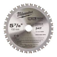 MILWAUKEE 4932501140 Pilový kotouč na kov 150 x 20 x 1,6 mm 34Z
