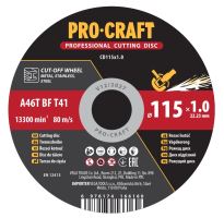 Řezný kotouč Procraft CD115x1.0