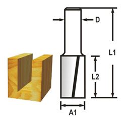 MAKITA Drážkovací fréza 2 břit stopka 12 mm,14x32x73 mm