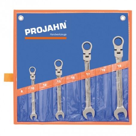 PROJAHN GearTech sada ráčnových kloubových  klíčů 4 ks