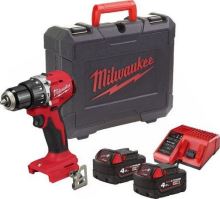 MILWAUKEE M18BLPDRC-402C Aku příklepová brtačka v kufru 2x4Ah baterie