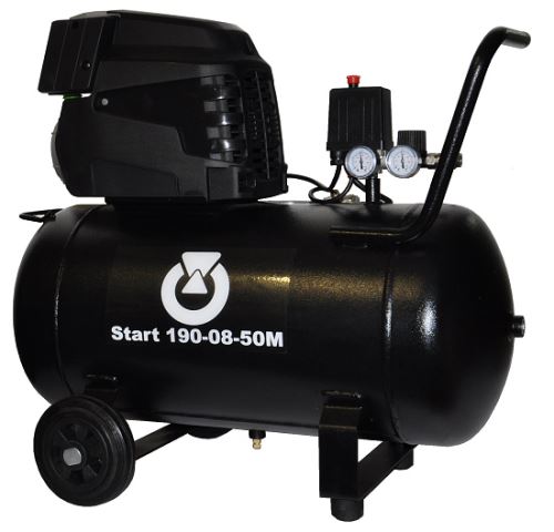 INAIRCOM Start 190-08-50M - Pojízdný pístový kompresor START 1,5 kW