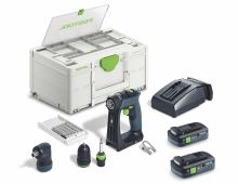 FESTOOL Akumulátorový vrtací šroubovák CXS 18 TBX4,0 I-Set