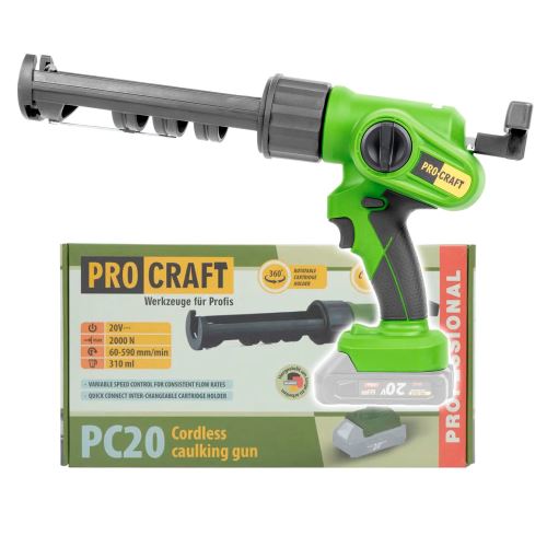 Aku vytlačovací pistole Procraft PC20bb (bez baterie a nabíječky)