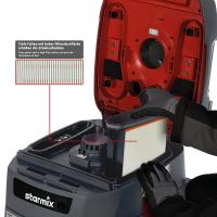 STARMIX iPulse H-1235 Asbest Safe Plus průmyslový vysavač na mokré i suché vysávání (3)