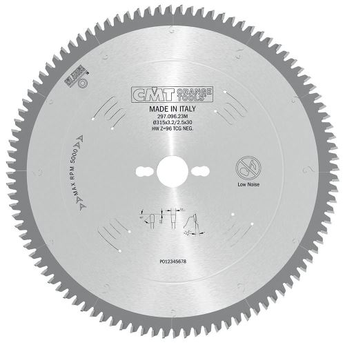 CMT Pilový kotouč na lamino, plast a neželezné kovy - D315x3,2 d30 Z96 HW Odhlučněný