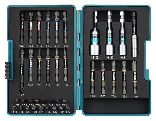 MAKITA sada bitů 1/4" Impact Premier, 38 ks v plastovém obalu