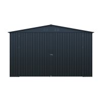 Riwall PRO RMCG 20x13 Anthracite kovová garáž 3,8 x 6 m se sedlovou střechou Antracit (8)