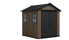 KETER zahradní domek Apex 7,5 x 7 Walnut s podlahou 17213832 (1)
