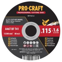 Řezný kotouč Procraft CD115x1.6