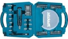 MAKITA sada bitů a 1/4" hlavic se šroubovákem, 65dílná