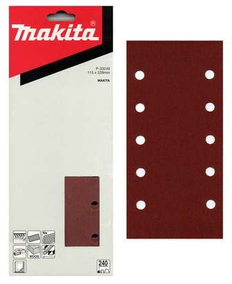 MAKITA brusný papír suchý zip 115x229mm 10 děr K120 10ks=oldP-02216