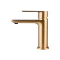 Umyvadlová baterie MIXXUS PREMIUM ALEX 001 BRUSHED GOLD, zlatá (1)