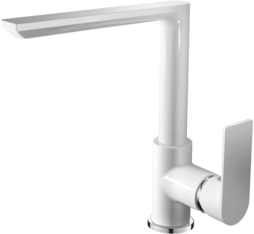 Dřezová baterie MIXXUS PREMIUM ALEX 018 (NUT) WHITE-CHROME, bílý-chrom
