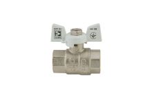 Kulový kohout motýl, bílý, KR.217.W 1/2"FF (3)
