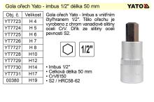 YATO Gola ořech imbus H 6 pro 1/2", krátký