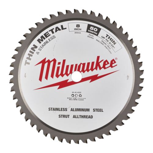 MILWAUKEE Pilový kotouč kov CS BPM 203x5/8x8,8x50