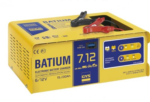 GYS BATIUM 7/12  Automatická nabíječka autobaterií  pro 6/12V