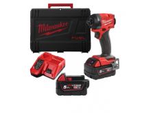 MILWAUKEE M18FID3-502X aku rázový utahovák 1/4" 2x5Ah baterie v kufru