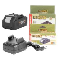 Sada aku baterie Procraft 20/4 + nabíječka Procraft 20/1