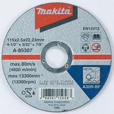 MAKITA řezný kotouč na kov 115x2,5x22 ocel