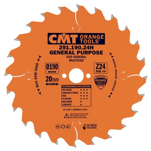 CMT Orange pilový kotouč pro elektoronářadí univerzální D200x2,8 d30 Z 36 HW