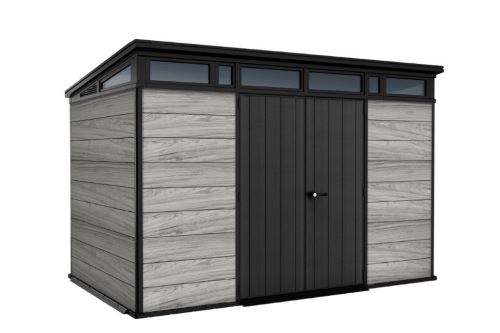 KETER zahradní domek PENT Signature 11x7 Storm Grey s podlahou 17213860